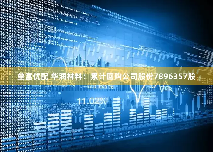 垒富优配 华润材料：累计回购公司股份7896357股